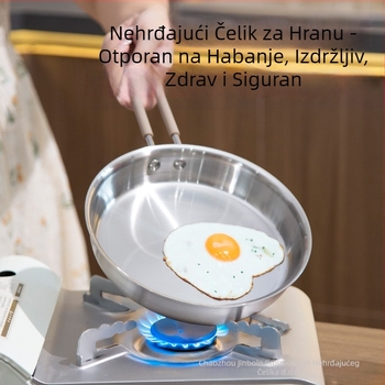 Tava od nehrđajućeg čelika, višenamjenska tava za odrezak, tava za kolače, pržena jaja, jedna posuda, višenamjenska tava za kuhanje