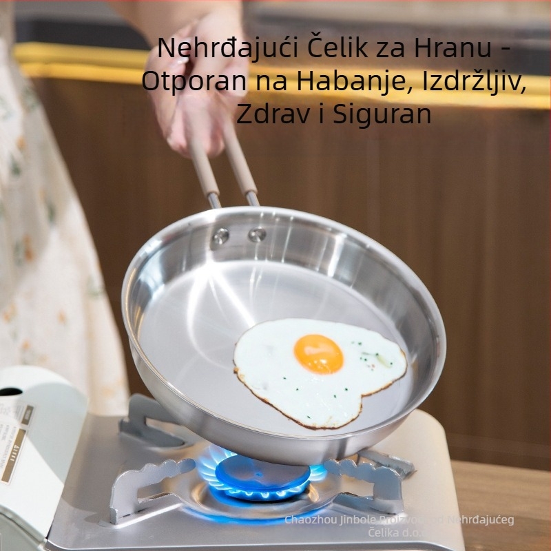 Tava od nehrđajućeg čelika, višenamjenska tava za odrezak, tava za kolače, pržena jaja, jedna posuda, višenamjenska tava za kuhanje