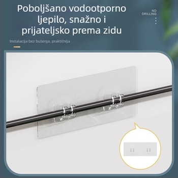 Kovani željezni trokutasti stalak za kupaonicu bez bušilica, zidni stalak za pohranu u kupaonici, kutna zidna košara za pohranu u kutu