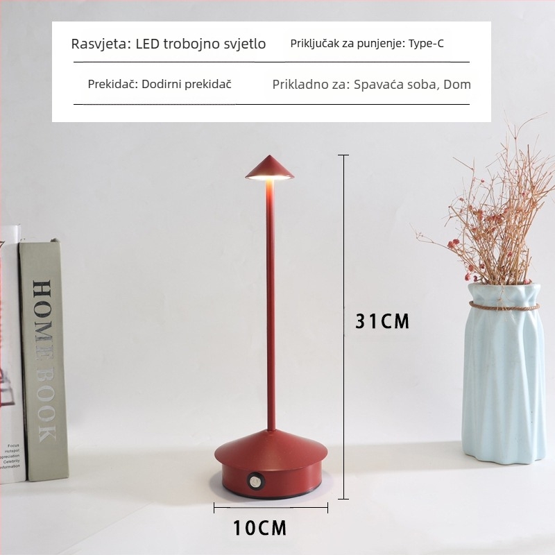Gljiva lampa prekogranična moda vanjska trgovina LED Spire stolna lampa punjenje kreativna vanjska unutarnja dekoracija restorana mala stolna lampa