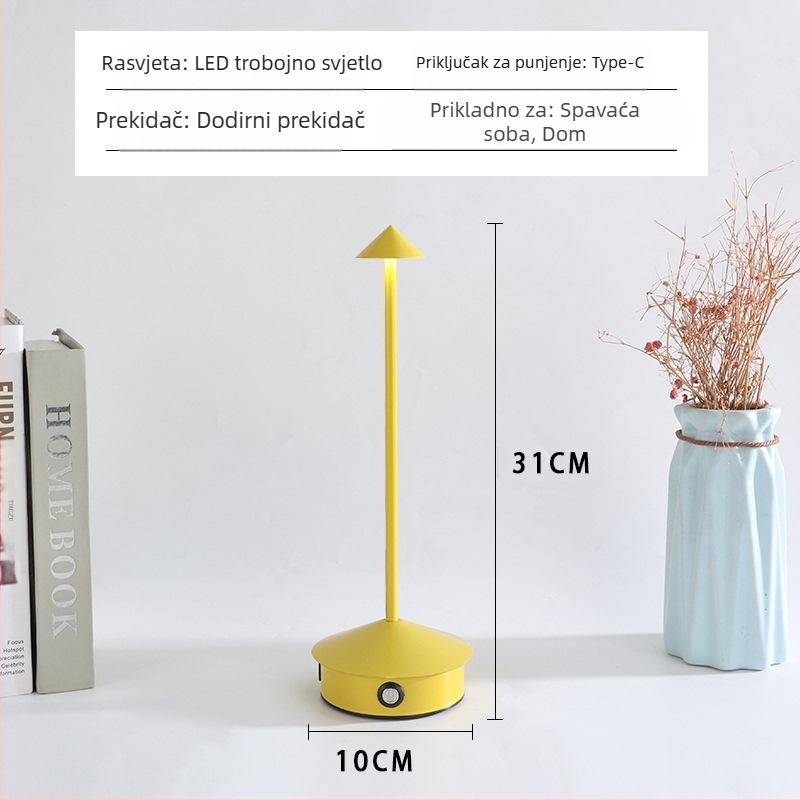 Gljiva lampa prekogranična moda vanjska trgovina LED Spire stolna lampa punjenje kreativna vanjska unutarnja dekoracija restorana mala stolna lampa