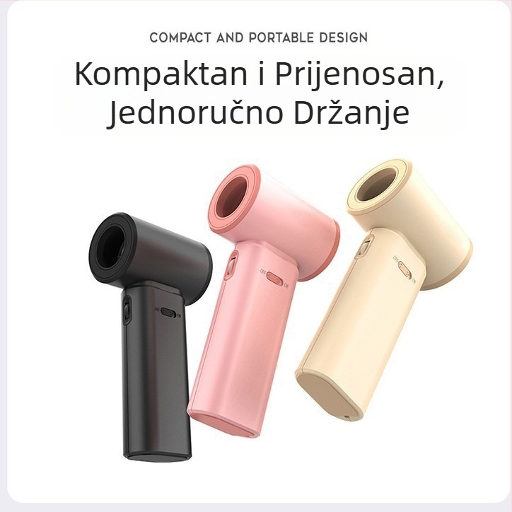 Novi mini ventilator velike brzine s hladnim lopaticama, ručni mali ventilator, veliki prijenosni vanjski turbo ventilator