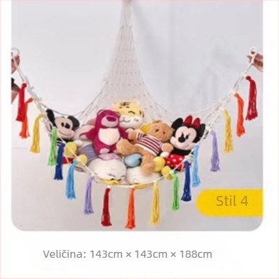 Igračka viseća mreža trokutasta mrežasta vrećica prekogranična vruća rudarstva viseća vrećica za pohranu plišanih igračaka mreža za pohranu trokutasta mreža