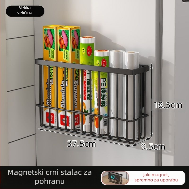 Magnetski stalak za pohranu u kuhinjskom hladnjaku, vrećica za svježinu, maramica bez artefakata, bočni stalak za svježinu, folija za začine