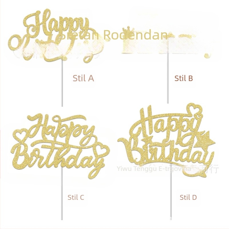 Umetak za rođendansku tortu Umetak za vrh torte Slova Ukras torte Pakiranje za pečenje Internet Izgled slavnih osoba