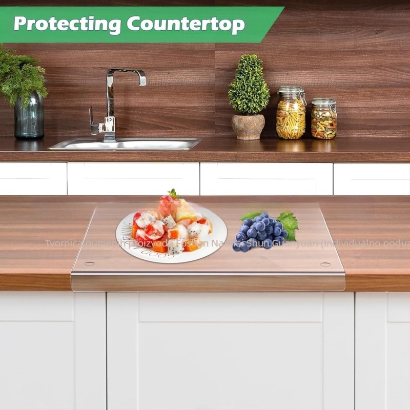 Prozirna akrilna daska za rezanje, daska za rezanje u kuhinji, daska za rezanje voća i povrća, daska za rezanje kuhane hrane, daska za rezanje kruha, daska za rezanje na pultu