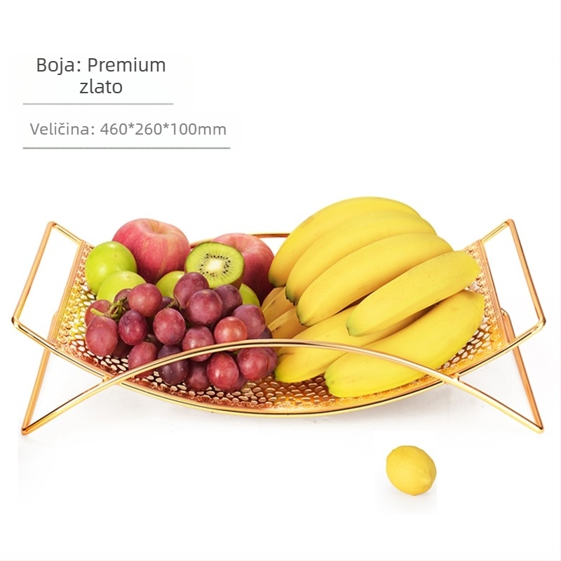 Veleprodajna košara s voćem, kreativna dnevna soba, europski kućni stolić za kavu s tri sloja, stalak za grickalice, internet, popularno veliko višeslojno skladištenje