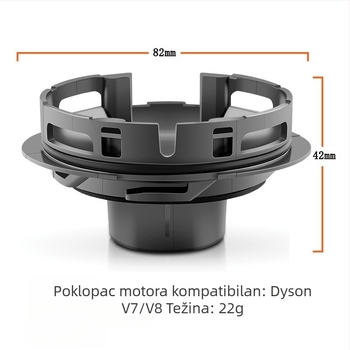 Pogodno za Dyson V7/V8 ručni bežični usisavač, pribor, motor, stražnji poklopac motora, stražnji filter, pribor