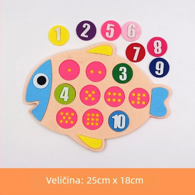 Igračke za kutak za aktivnosti u vrtiću Domaće digitalne edukativne igračke Nastavna pomagala Netkani filc Ručno izrađeni materijali