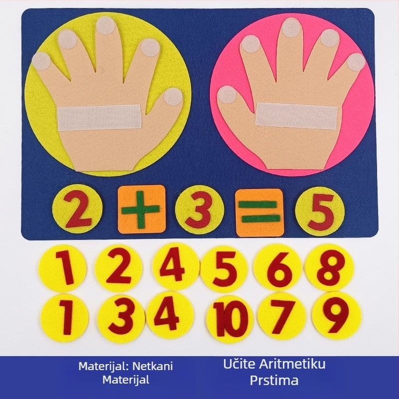 Igračke za kutak za aktivnosti u vrtiću Domaće digitalne edukativne igračke Nastavna pomagala Netkani filc Ručno izrađeni materijali
