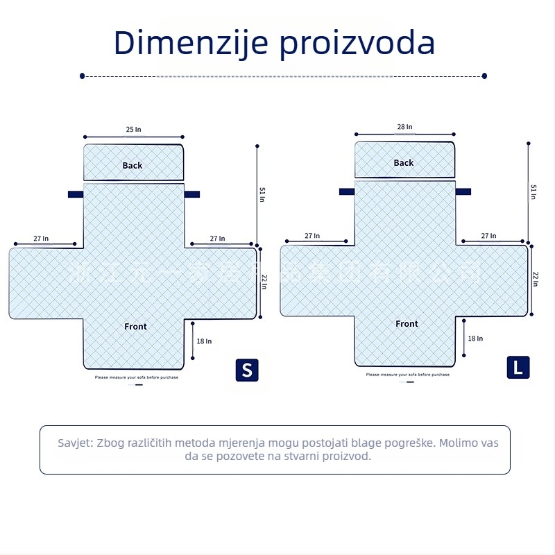 Amazon Univerzalna navlaka za sofu s naslonjačem, integrirana navlaka za sofu, vodootporna, jastuk za sofu za kućne ljubimce, zaštitna podloga protiv prljavštine