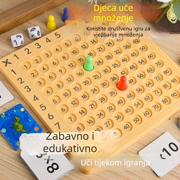 Tablica formula množenja devet i devet, matematika za osnovnu školu, dječja zagonetka, množenje 99, stolna igra za rano obrazovanje, nastavna pomagala, vanjska trgovina, prekogranične igračke