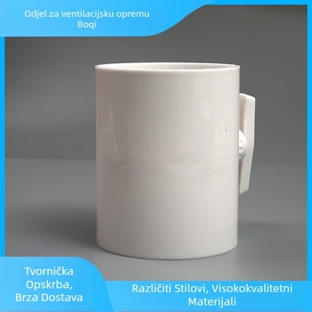 Ručni leptirasti ventil za zračni kanal PVC okrugli ventil za regulaciju količine zraka zračni ventil okrugli preklopni ventil zračni ventil