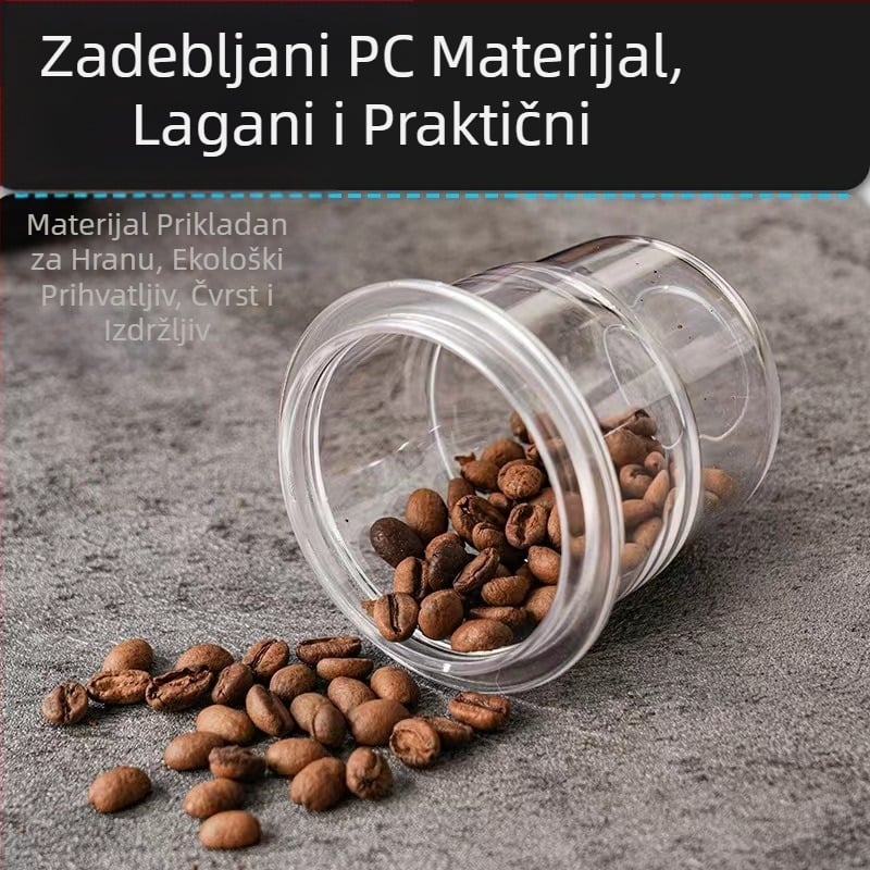 Priključak za talijanski aparat za kavu u prahu, vizualna čaša za prah, plastični priključak za prah, protiv muha, čaša za vaganje zrna kave od 58 mm