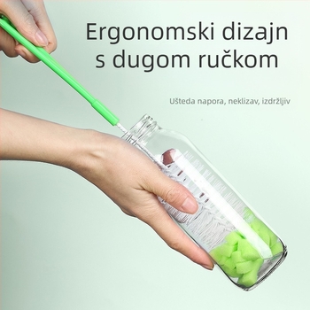 10 juana trgovina polipropilenska četka za čišćenje može se objesiti spužvasta glava četka za šalice duga ručka četka za lonce dnevne potrepštine veleprodaja četka za čišćenje