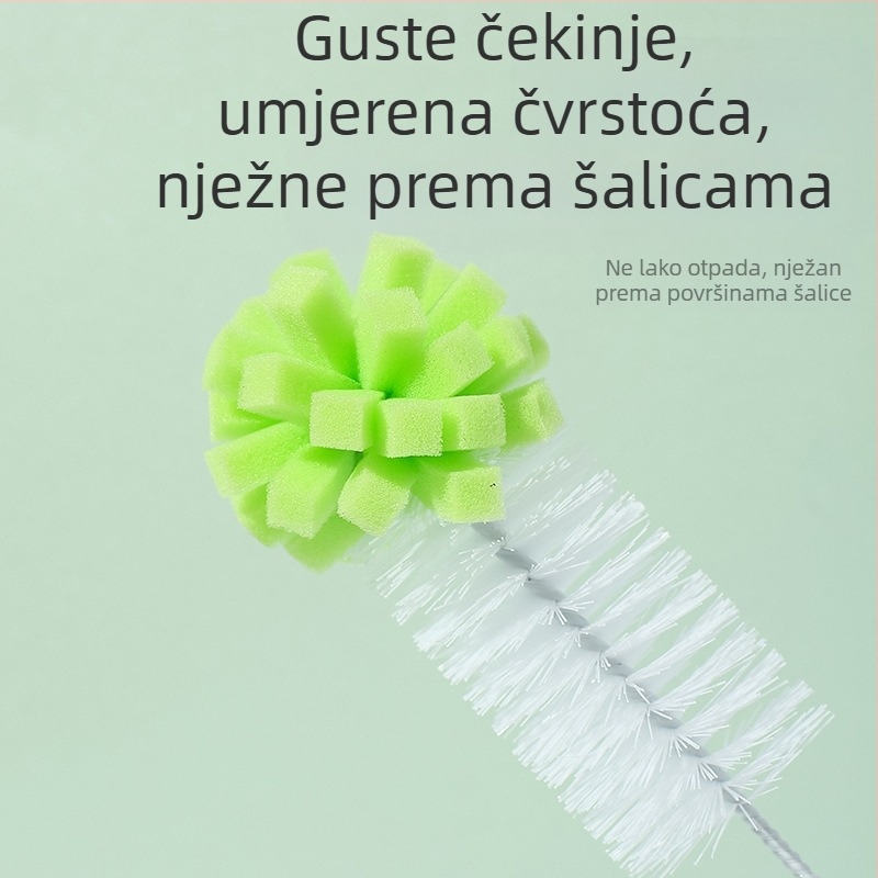 10 juana trgovina polipropilenska četka za čišćenje može se objesiti spužvasta glava četka za šalice duga ručka četka za lonce dnevne potrepštine veleprodaja četka za čišćenje