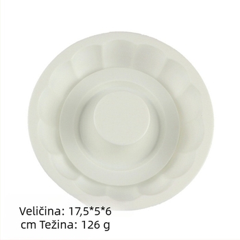 Silikonski kalup za mousse u obliku okruglog cvijeta, bijeli okrugli vijenac, kalup za zapadnjačko pecivo od šifona, kalup za pečenje "uradi sam"