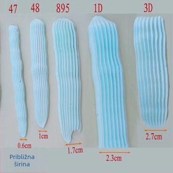 Mlaznica za ukrašavanje košara s cvijećem, set od 5 dijelova, nazubljeni alat za brisanje, pletena ograda, krema za ukrašavanje torti, nehrđajući čelik 304, 5 komada