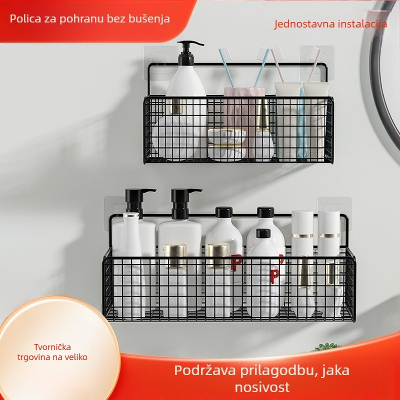 Stalak za odlaganje u kupaonici za WC, kada za WC, stol za pranje, bez rupa, zidni, zidni, artefakt za odlaganje