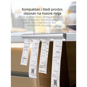 Mala kopča za karte stražnja strana kuhinjske kartice popis za van uložak za restoran držač karata od aluminijske legure s jednom kopčom za kuhinju