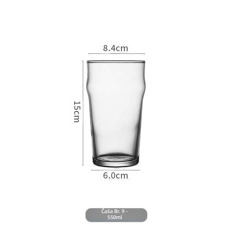 Internet Celebrity Glass Velika krigla za pivo Kućna zadebljana kreativna prepoznatljiva fina pšenična krigla od marelice Izvrsna krigla za vino za bar