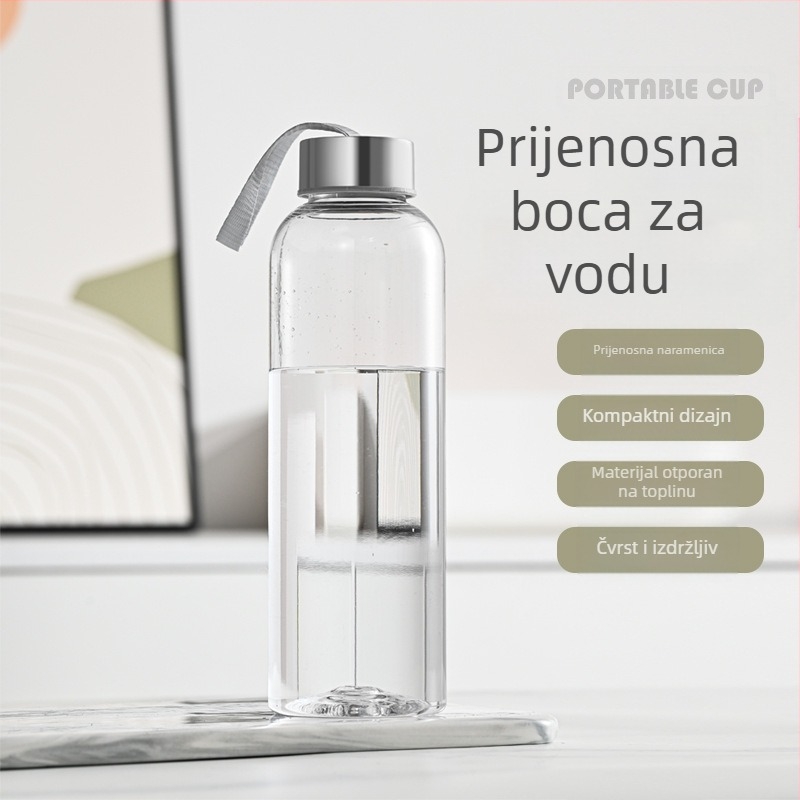 Veleprodaja plastičnih vanjskih sportova čajnik putna šalica studentska prijenosna svemirska šalica biciklistička šalica za vodu s ispisivim logotipom