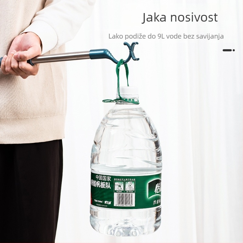 Vilice za odjeću od nehrđajućeg čelika za balkon, uvlačive šipke za odjeću, zadebljane zadebljane vilice za odjeću, šipke za odjeću, produžene šipke za odjeću na veliko
