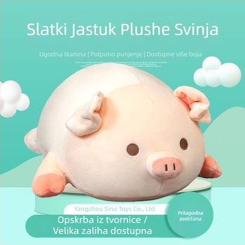 Kreativni slatki jastuk za svinju Crtana svinja BOBO Lutka svinja Ružičasta lutka svinja Plišana igračka