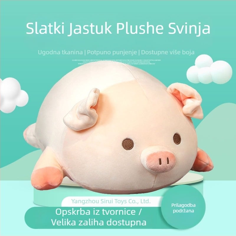 Kreativni slatki jastuk za svinju Crtana svinja BOBO Lutka svinja Ružičasta lutka svinja Plišana igračka