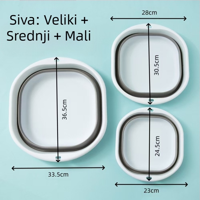Sklopivi umivaonik za spavaonicu, studentski, dječji, prijenosni, putni, kompresijski, kućanski, pravokutni
