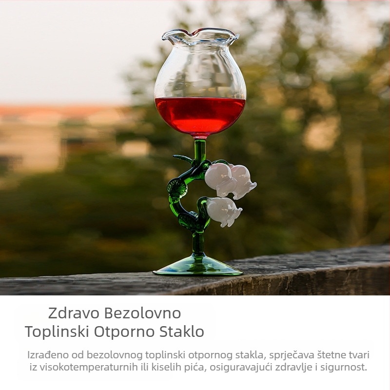 Vintage Suzuki čaša veleprodaja crnog vina ručno izrađena staklena čaša za vino vjenčanica poklon prateći poklon