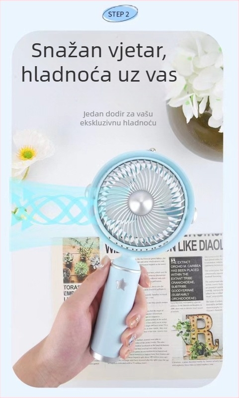 2025 Popularni mini ručni mali ventilator stolni držač za mobitel ventilator studentski ljetni prijenosni ventilator poklon