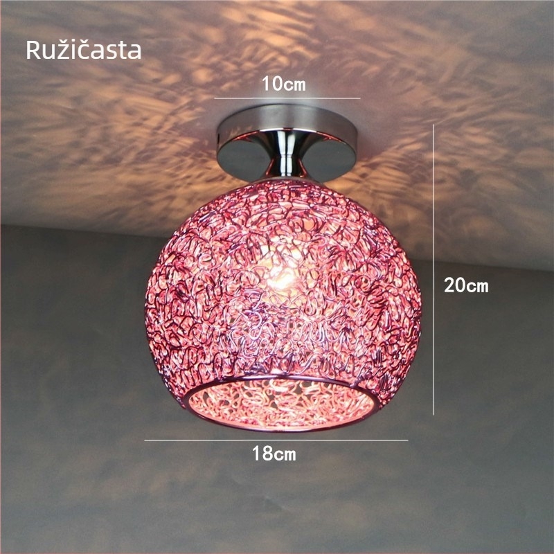 Moderna jednostavna šarena LED stropna lampa, skandinavska spavaća soba, dječja soba, balkon, hodnik, kućna rasvjetna tijela