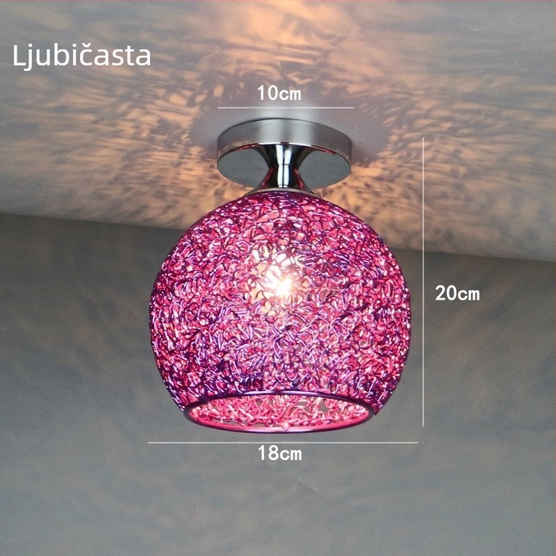 Moderna jednostavna šarena LED stropna lampa, skandinavska spavaća soba, dječja soba, balkon, hodnik, kućna rasvjetna tijela