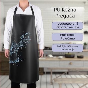 Pregača od umjetne kože preko granica, vodootporna i otporna na ulje, vodeni proizvodi, posebna radna odjeća otporna na habanje, uvećana i duga pregača za muškarce i žene