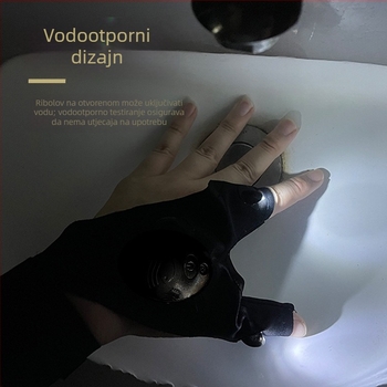 LED svjetiljka svjetleće ribolovne rukavice prozračne vanjske pola prsta rasvjeta za prste proizvođači svjetla za prste amazon veleprodaja