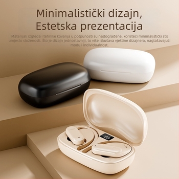 Yf-8 Vanjskotrgovinske prekogranične Tws Bluetooth slušalice s kukom za uši, bežične slušalice bez uha, dvostruke, sportske, za trčanje, dugotrajno trajanje baterije