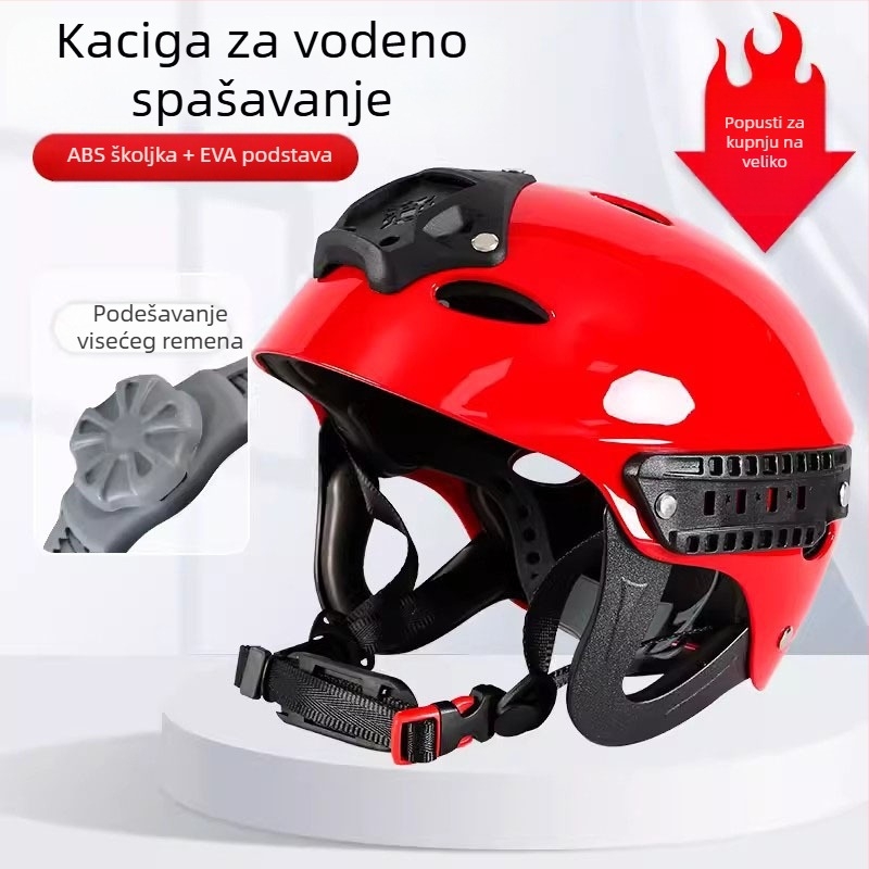 Kaciga za spašavanje života u vodi koja zapluta, potpuno okružena kacigom, prozračna i podesiva, protiv sudara