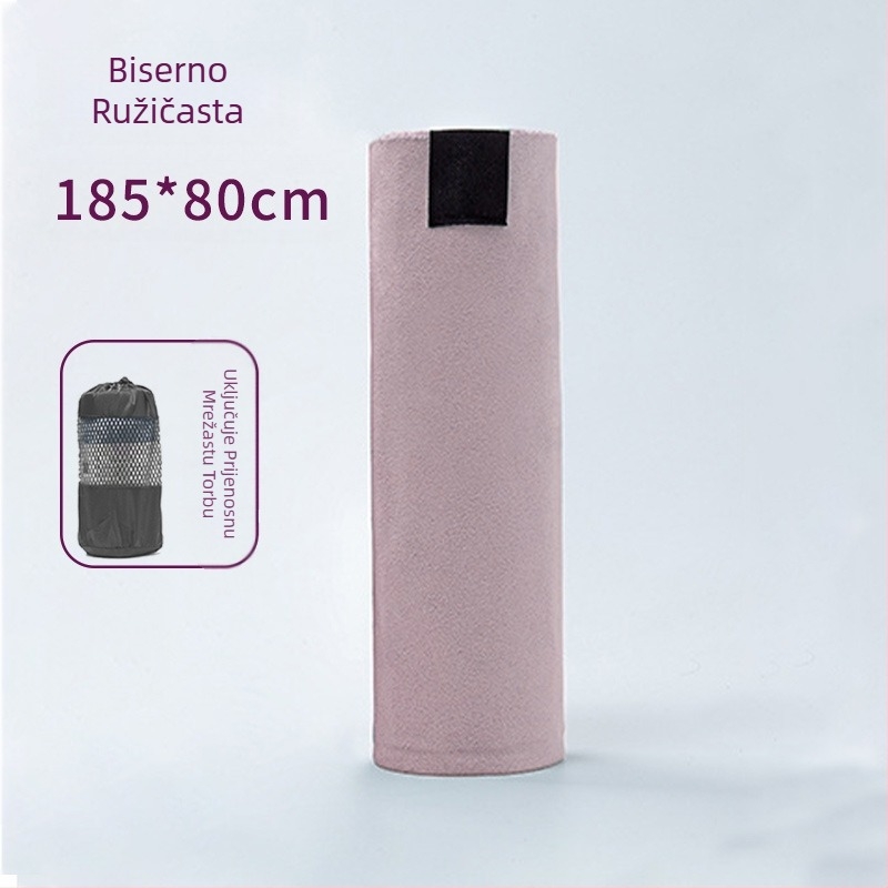 Prijenosna tkanina za jogu, lagana, upija znoj, neklizajuća, ručnik za jogu u zatvorenom prostoru, fitness, sportski, kućni ručnik za jogu