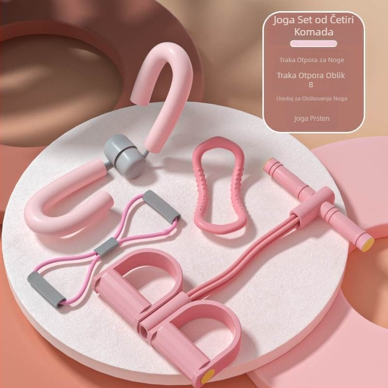 2025 Ženski set od četiri trake za otpor za jogu visoke elastičnosti, fitness trening, oprema za snagu i istezanje visoke elastičnosti