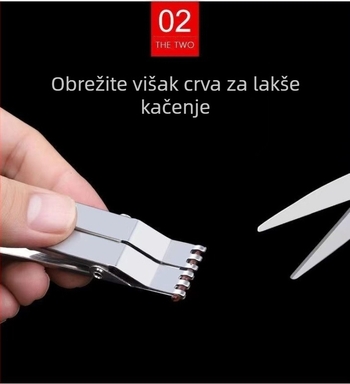 kopča za gliste uređaj za crvene crve udica živi crv brzi mamac mali pribor ribolovni pribor tradicionalni ribolov ribolovni pribor