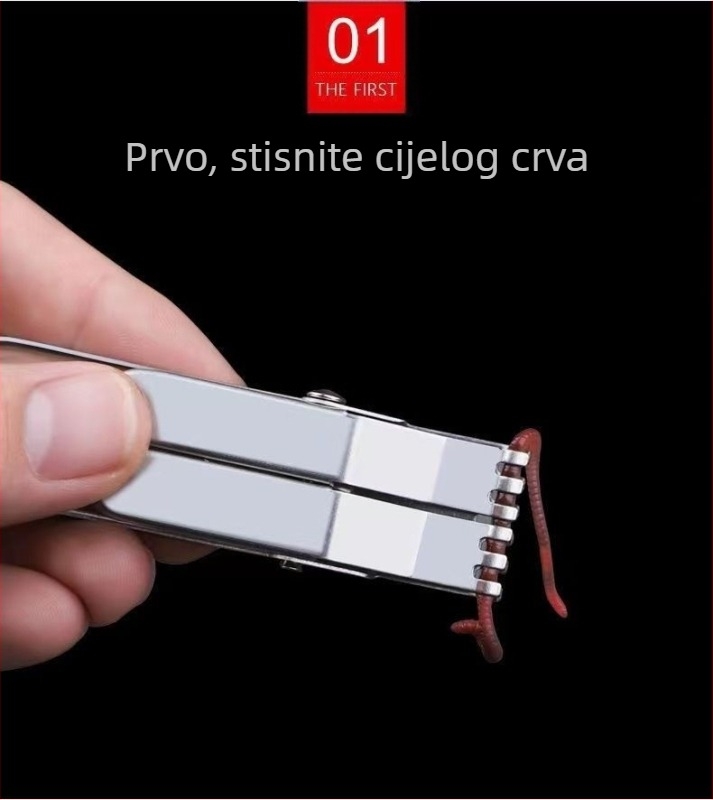 kopča za gliste uređaj za crvene crve udica živi crv brzi mamac mali pribor ribolovni pribor tradicionalni ribolov ribolovni pribor