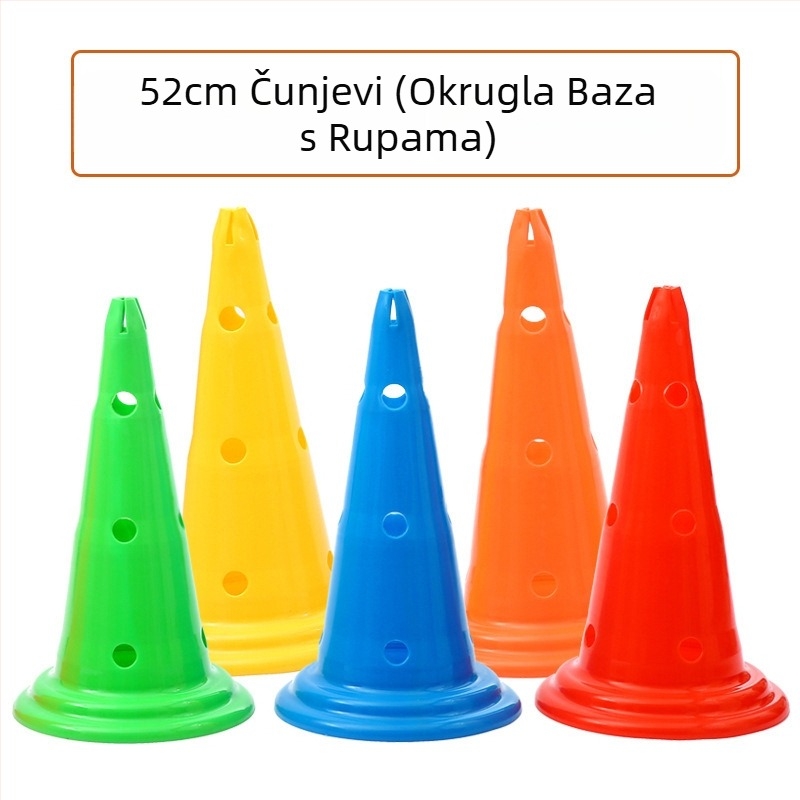 Znak za nogometni trening, kanta za prepreke, sustav za osjet čunja za prepreke, tuba za sladoled za trening, prometni znak za parkiranje, osjetljiv na stup, disk