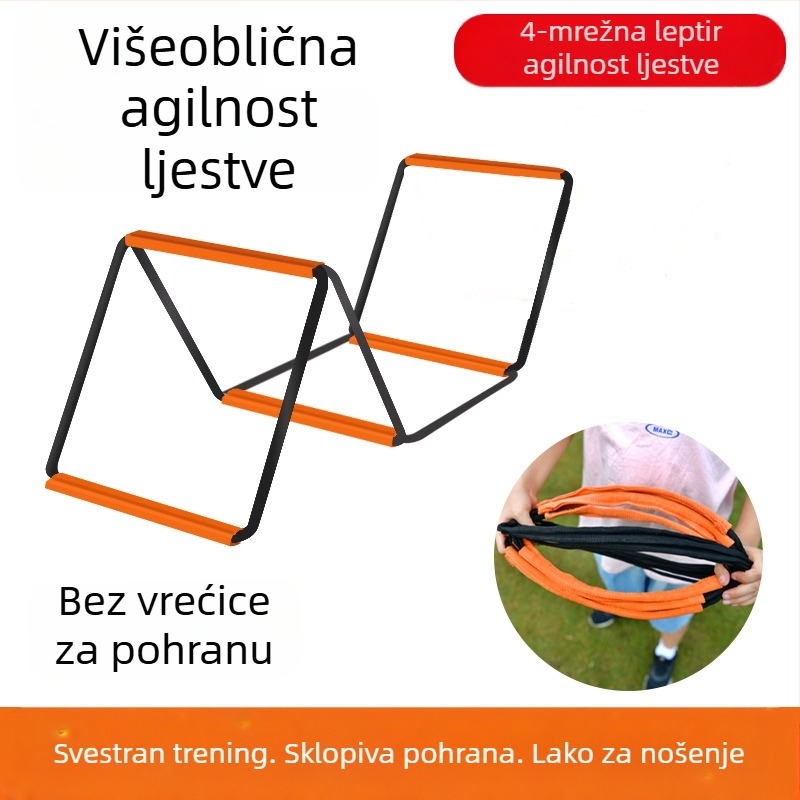 Višenamjenske ljestve za agilnost leptir, mreža za skakanje, ljestve za skakanje, mreža za skakanje, dječja košarka, fizički nogomet, trening tempa, oprema za ljestve od užeta
