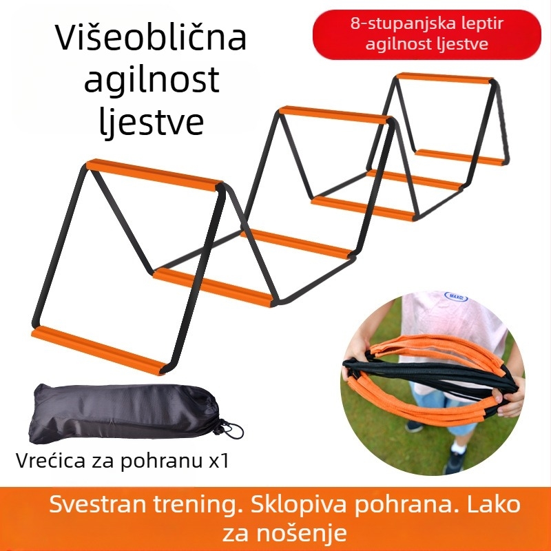 Višenamjenske ljestve za agilnost leptir, mreža za skakanje, ljestve za skakanje, mreža za skakanje, dječja košarka, fizički nogomet, trening tempa, oprema za ljestve od užeta
