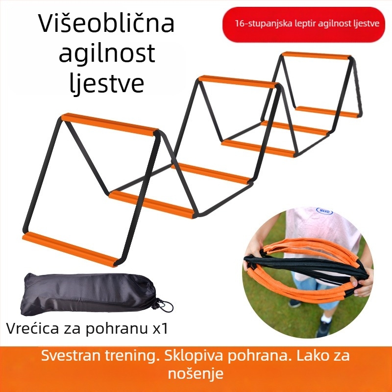Višenamjenske ljestve za agilnost leptir, mreža za skakanje, ljestve za skakanje, mreža za skakanje, dječja košarka, fizički nogomet, trening tempa, oprema za ljestve od užeta