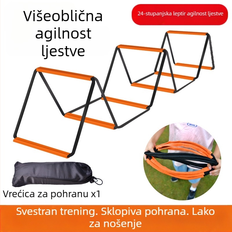 Višenamjenske ljestve za agilnost leptir, mreža za skakanje, ljestve za skakanje, mreža za skakanje, dječja košarka, fizički nogomet, trening tempa, oprema za ljestve od užeta