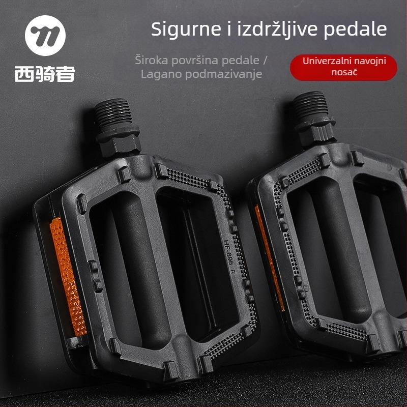 WEST BIKING Pedala za brdski cestovni bicikl, kuglasta pedala za bicikl, par dodataka za pedale za bicikl