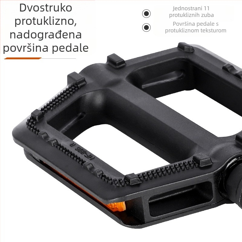 WEST BIKING Pedala za brdski cestovni bicikl, kuglasta pedala za bicikl, par dodataka za pedale za bicikl