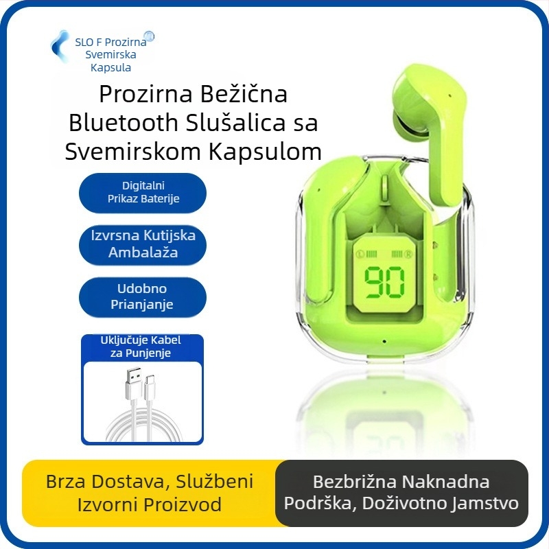 Saino bežične Bluetooth slušalice s punjenjem za Apple, Huawei, Oppo, Xiaomi, 16Pro, Maxxis 15Pro